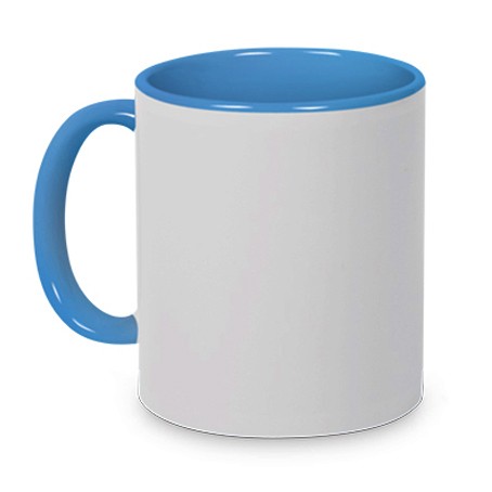 Tasse Griff/Innen Hellblau