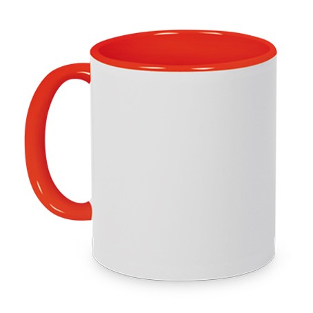 Tasse Griff/Innen Rot