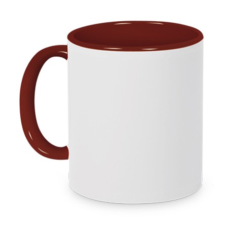 Tasse Griff/Innen Bordeaux